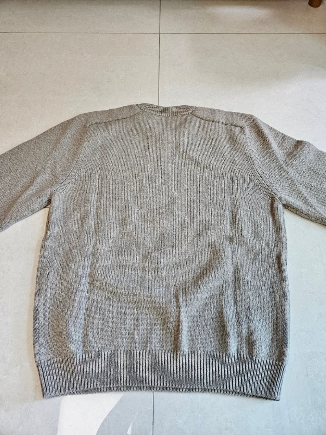 XL 셀린느 캐시미어 울 크루넥 트리옹페 스웨터 샌드  상품이미지6