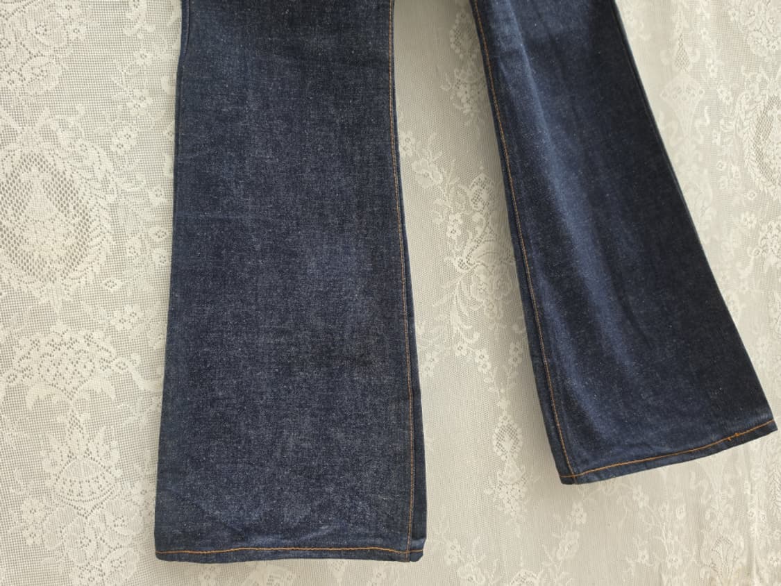 70s 빅 스톤 벨보텀 데드스탁 콘밀 원단 상품이미지4