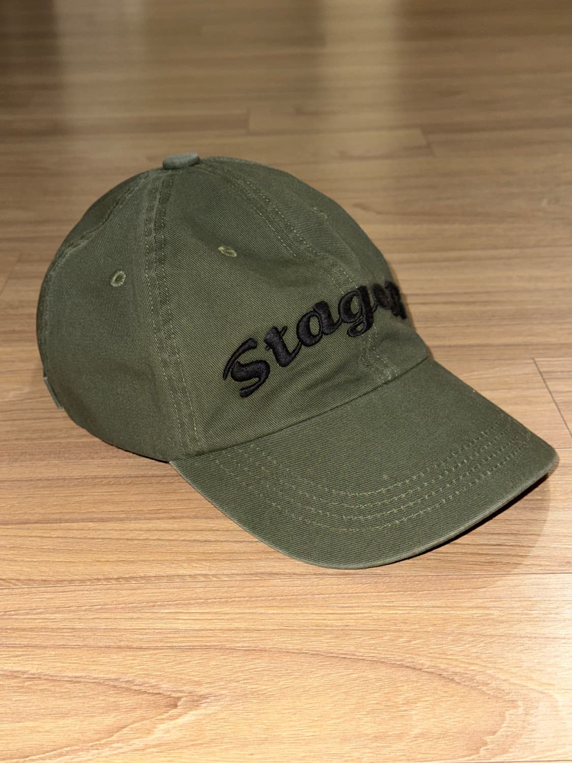 스테이지알 Stage.R 볼륨 로고 워싱 볼캡 카키 OS  상품이미지1