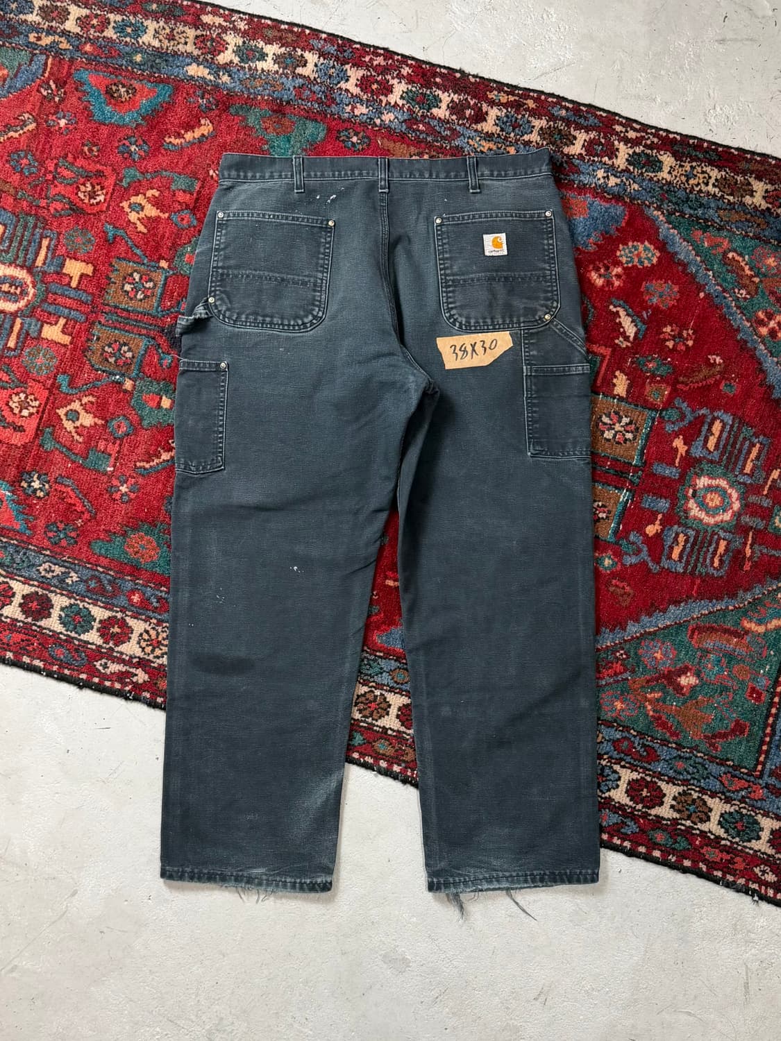 OG USA Made 칼하트 더블니 블랙 칼하트 B01 썩블니 상품이미지4