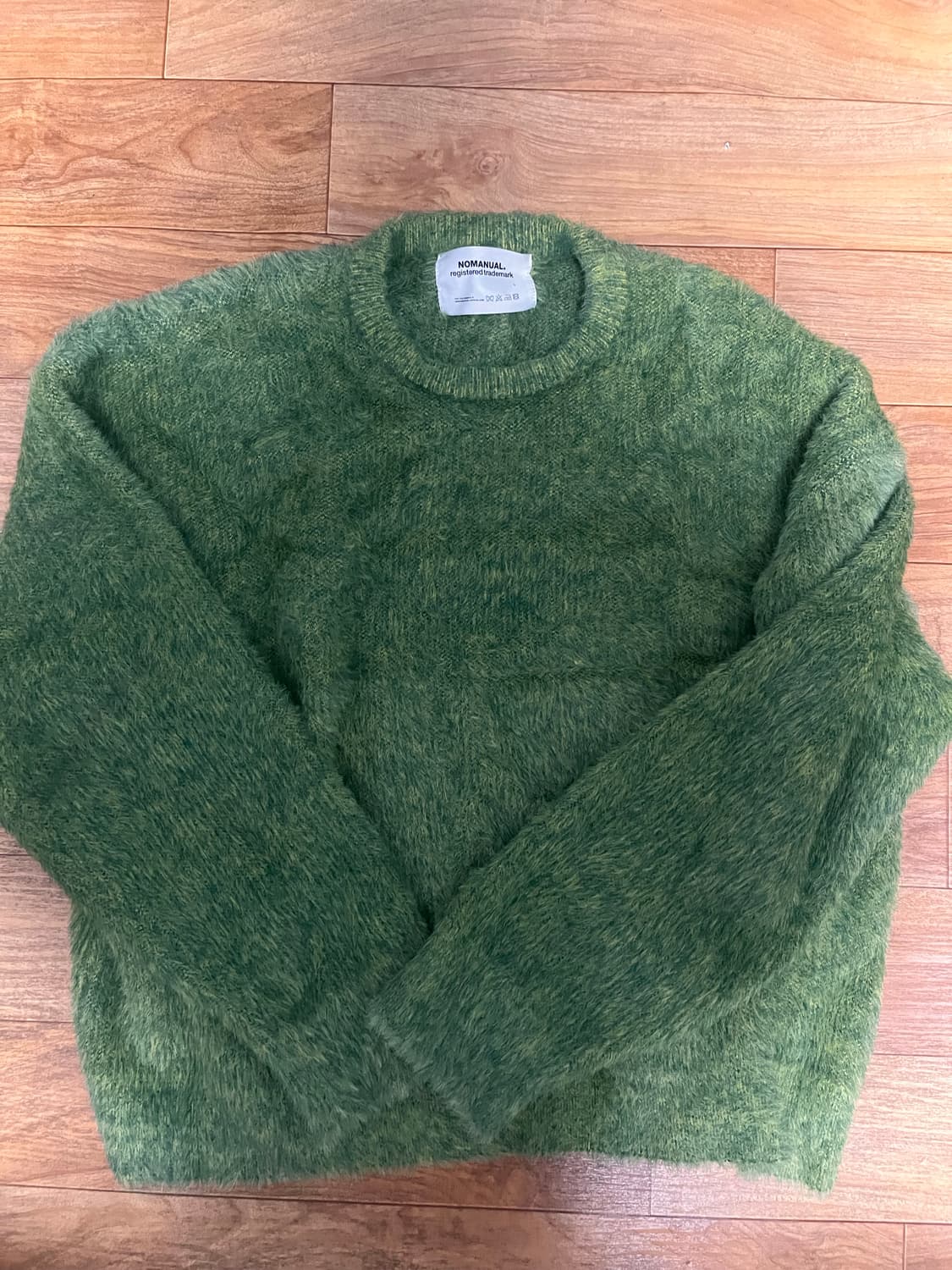 노매뉴얼 니트 CROPPED HAIRY KNIT 모헤어니트L 상품이미지1