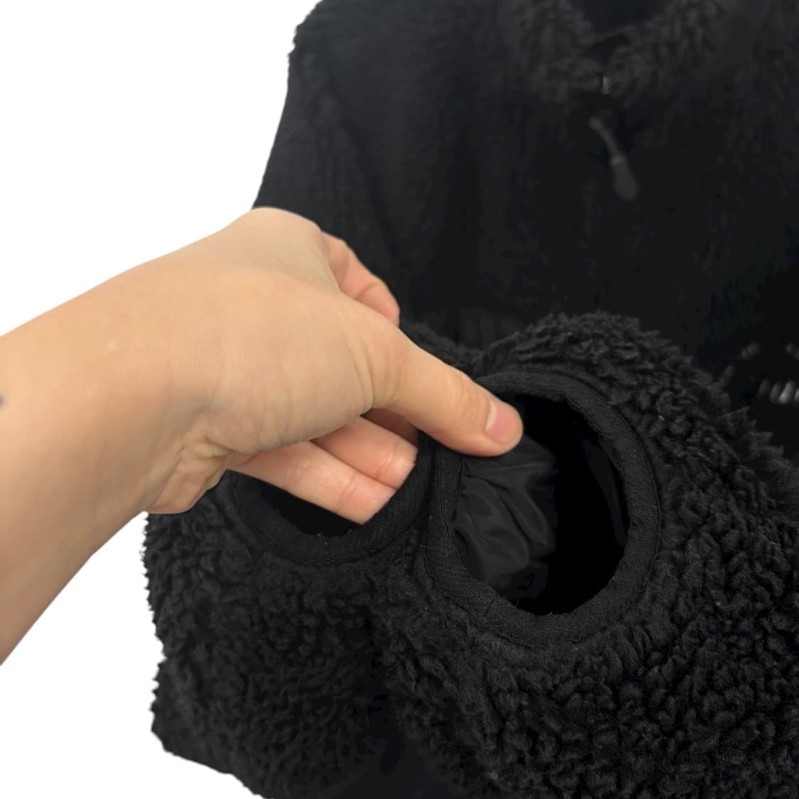 Oioi 양털후리스 롱코트 상품이미지4