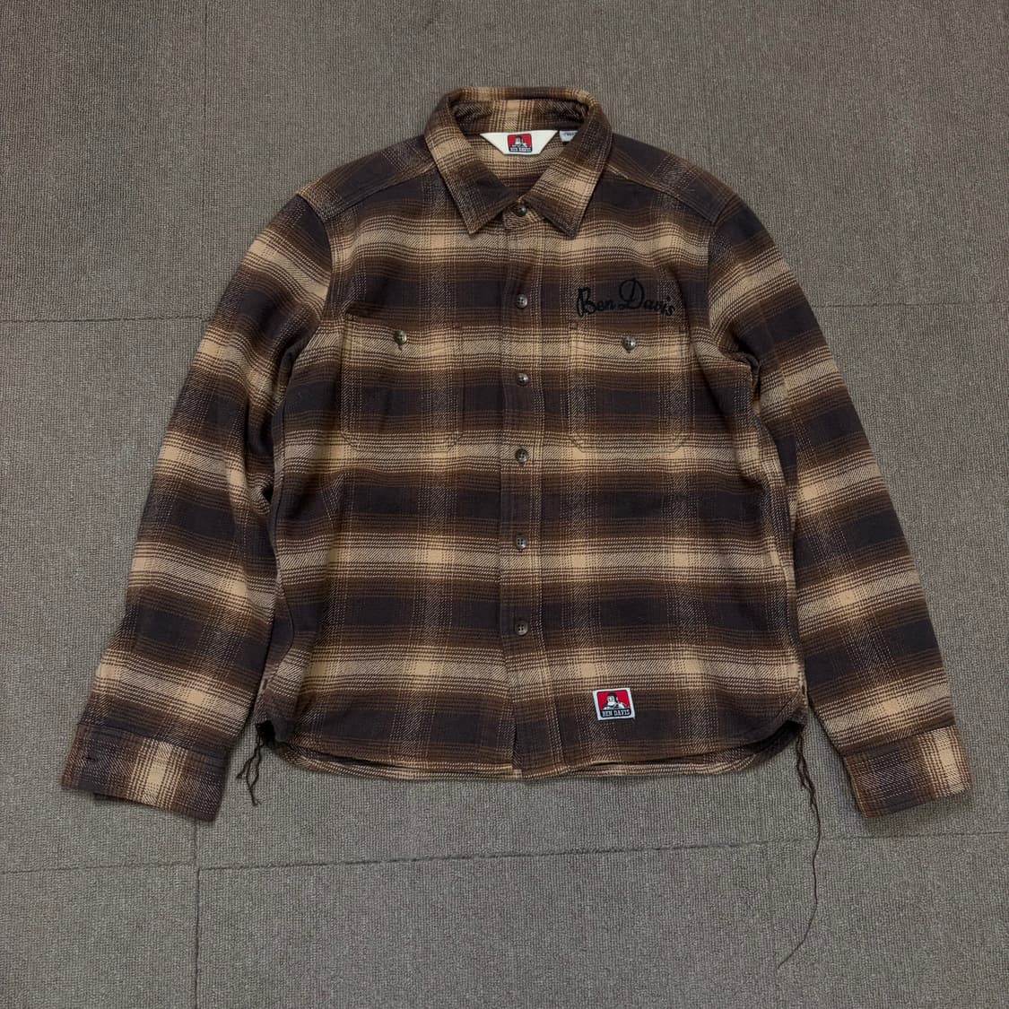 BENDAVIS 벤데이비스 옴브레 헤비플란넬 체크셔츠  상품이미지1