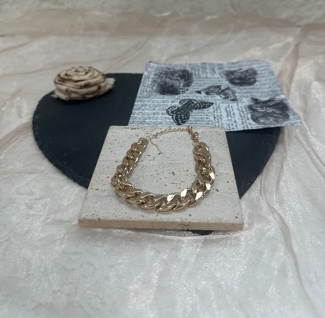 빈티지 쿠바체인 팔찌 상품이미지1