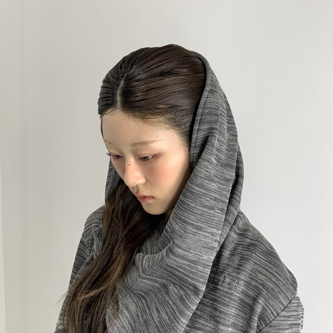 토네이도 마트 드레이프넥 후드 가디건 상품이미지2