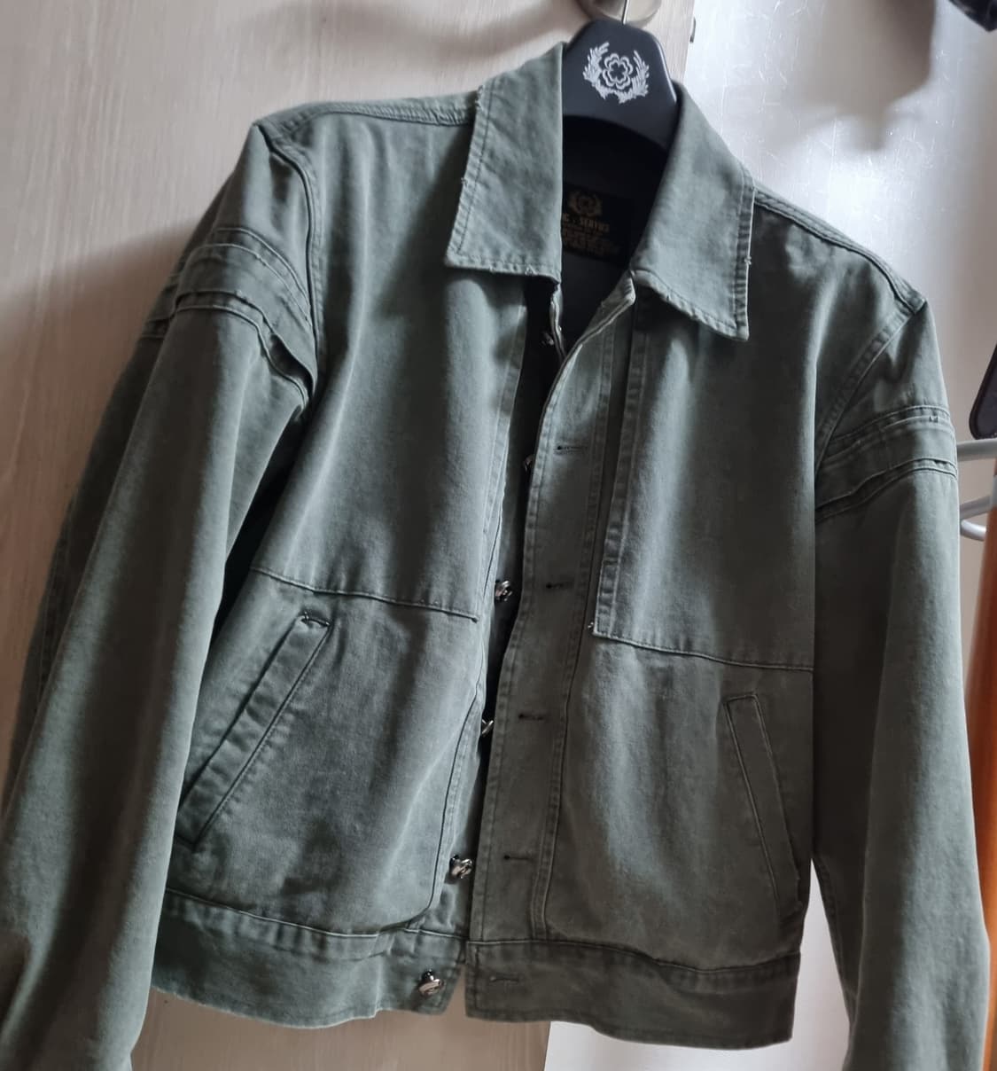 POGSERVIC MILITARY TRUCKER JACKET 빈티지 카키 상품이미지2