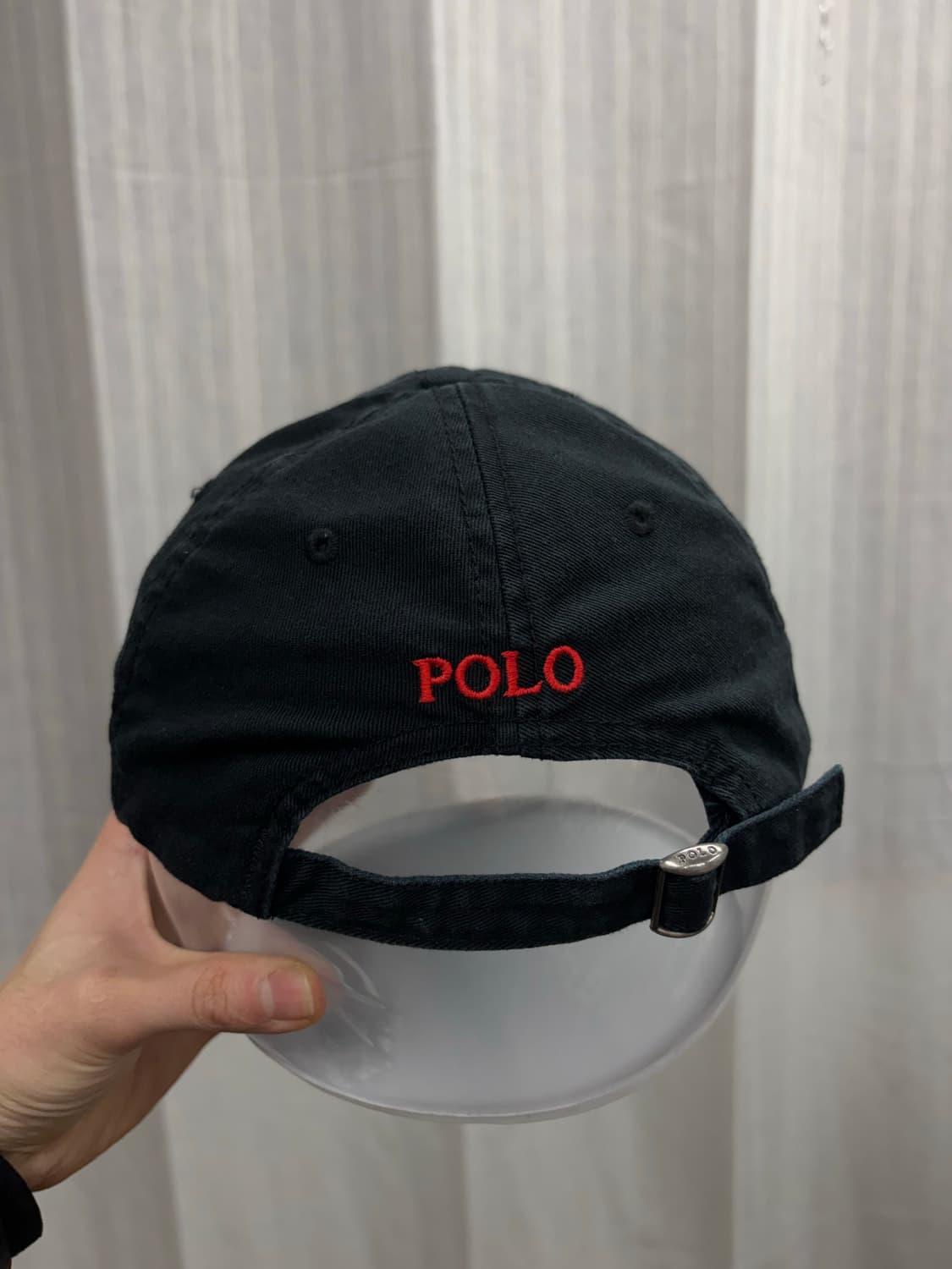 폴로 랄프로렌 블랙 볼캡 모자 상품이미지2