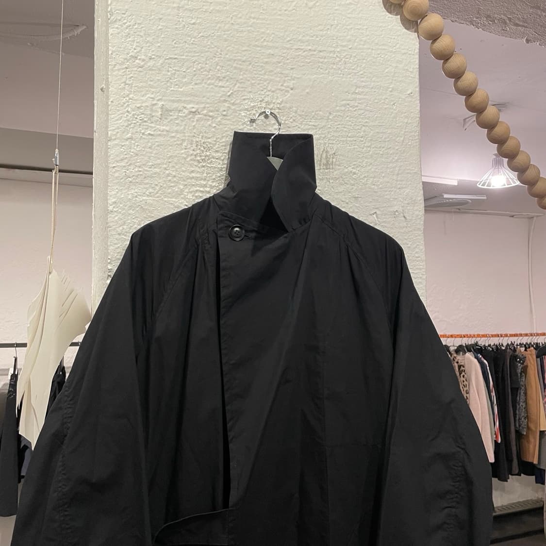 요지야마모토 비대칭 트렌치코트 상품이미지2
