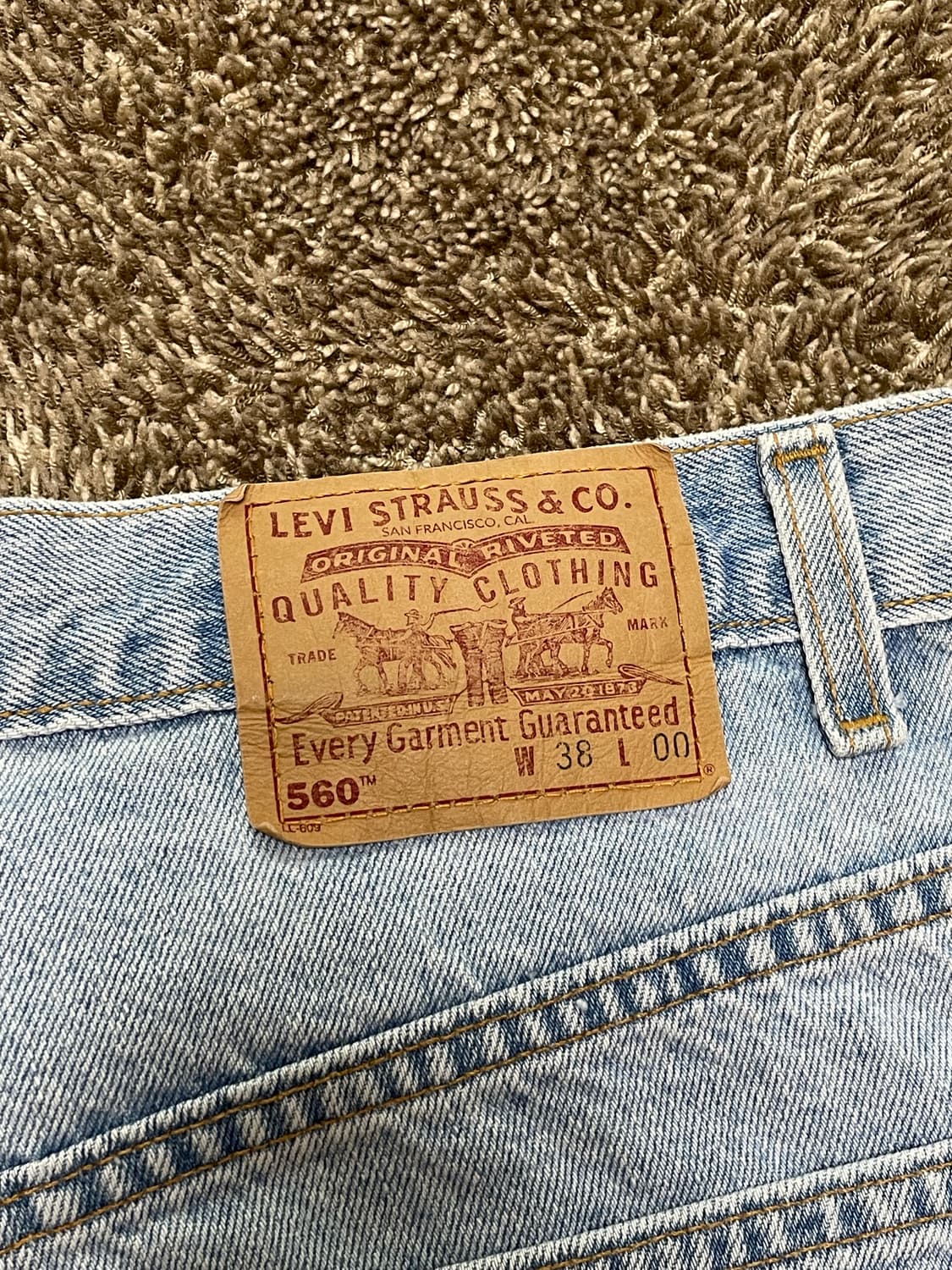 90s vintage USA levis 560 shorts jorts 상품이미지5