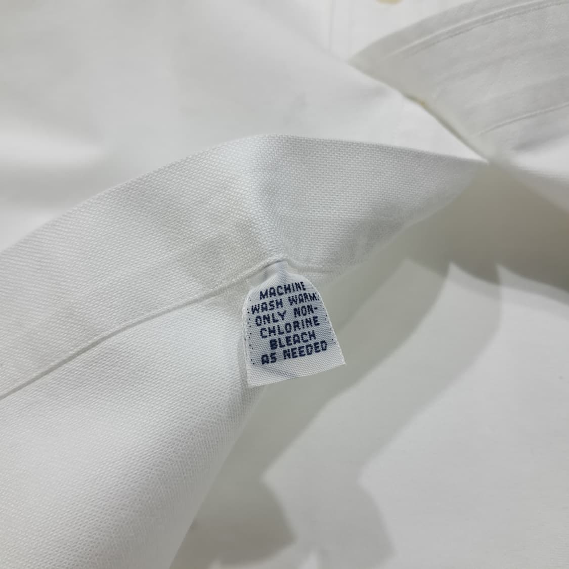 CL388 XL 폴로 90s 코튼 핀포인트 화이트 셔츠 남방 상품이미지5