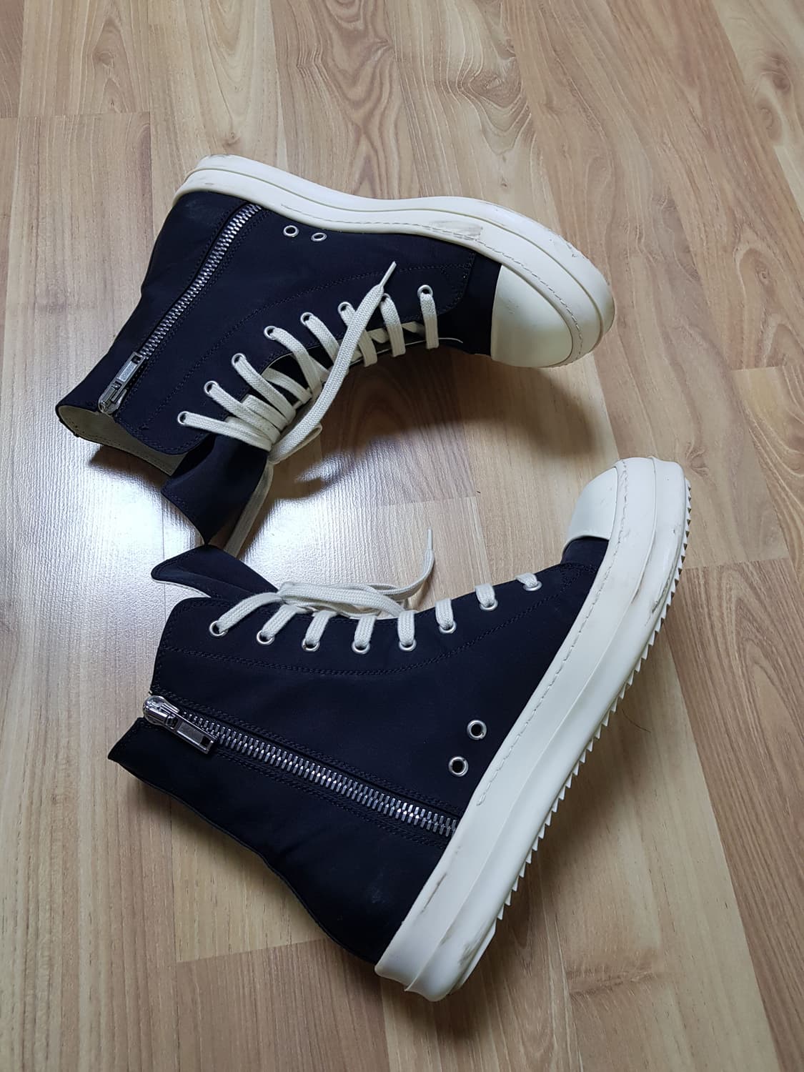 릭오웬스 다크쉐도우 라몬즈 컨버스 하이탑 스니커즈 상품이미지7