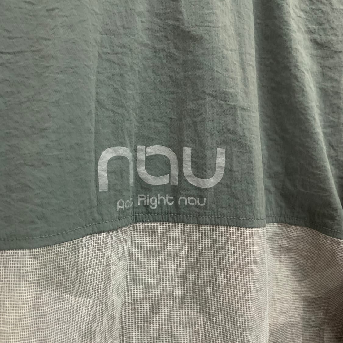 XL NAU 나우 시어서커 메쉬 포켓 웜업 맨투맨 상품이미지3