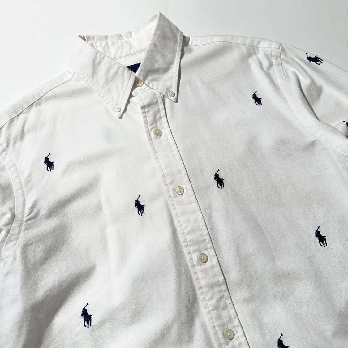 폴로 랄프로렌 멀티 포니 엠브로이디드 셔츠 화이트 상품이미지3