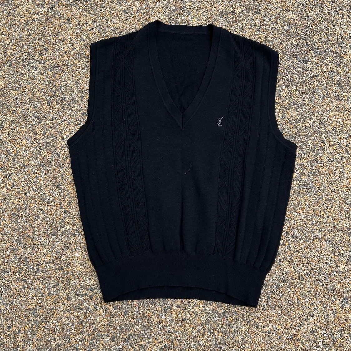 입생로랑(YSL)블랙 니트 베스트 상품이미지1