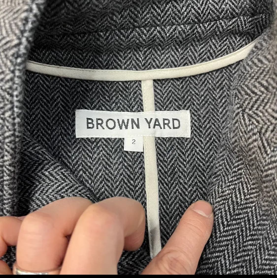 브라운야드 헤링본 자켓 상품이미지4