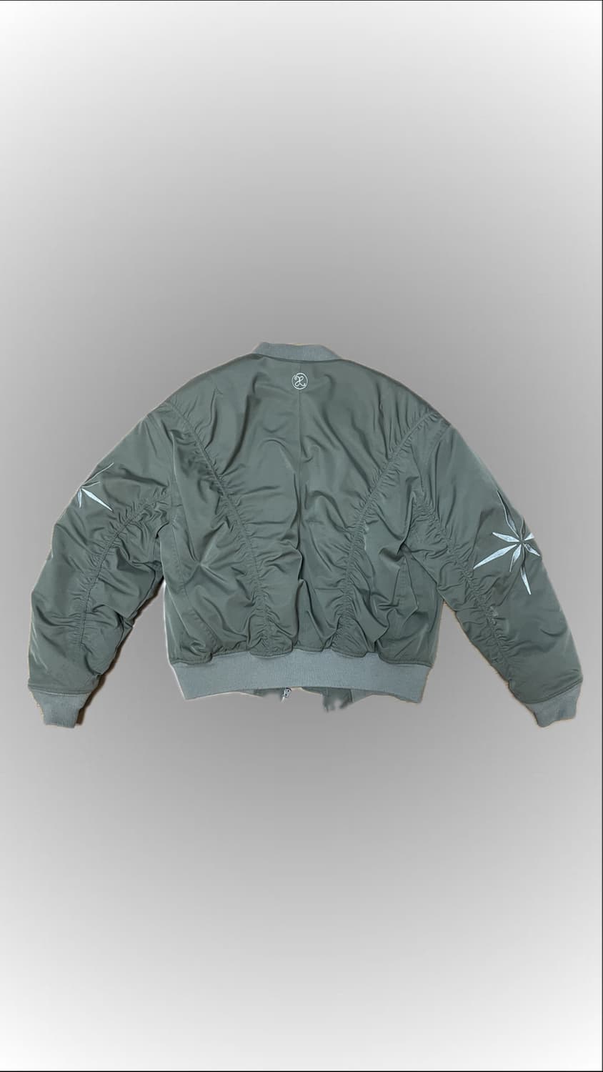 XJ107 인시전 셔링 MA-1 자켓 (KHAKI) 상품이미지2