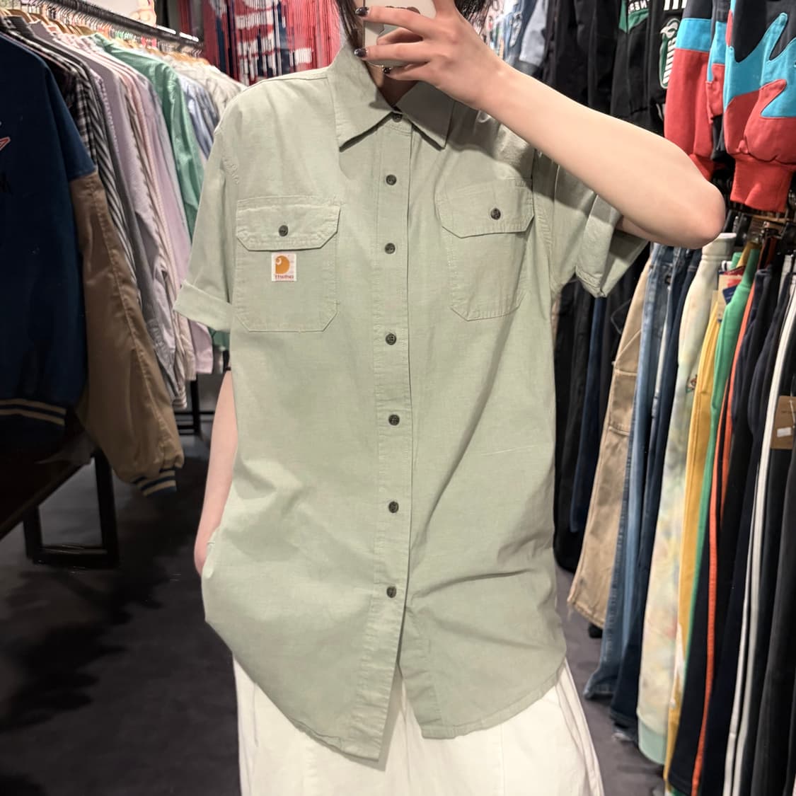[IM] Carhartt 칼하트 반팔 셔츠 민트  상품이미지2