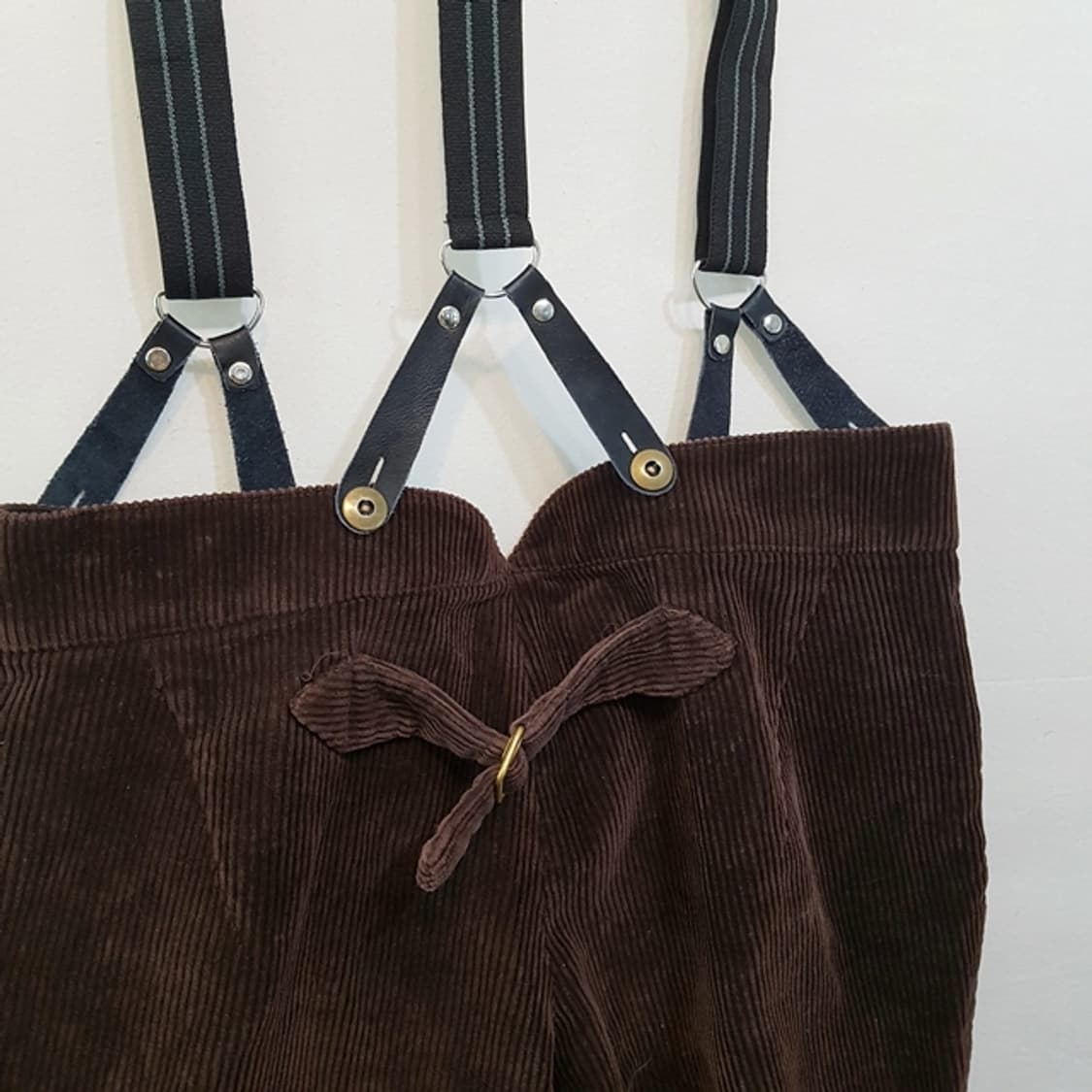 랄프로렌 코듀로이 멜빵 바지 브라운 상품이미지5