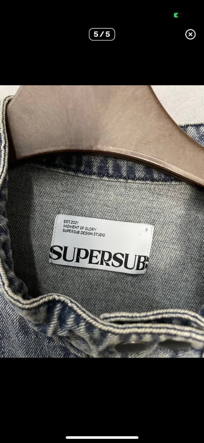 슈퍼서브 워싱 크롭 데님자켓 A3363 상품이미지5