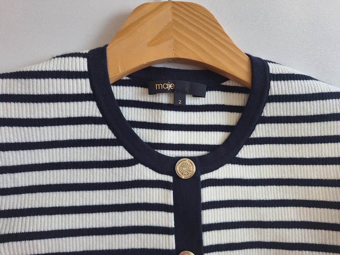 마쥬 스트라이프 니트 가디건 상품이미지5