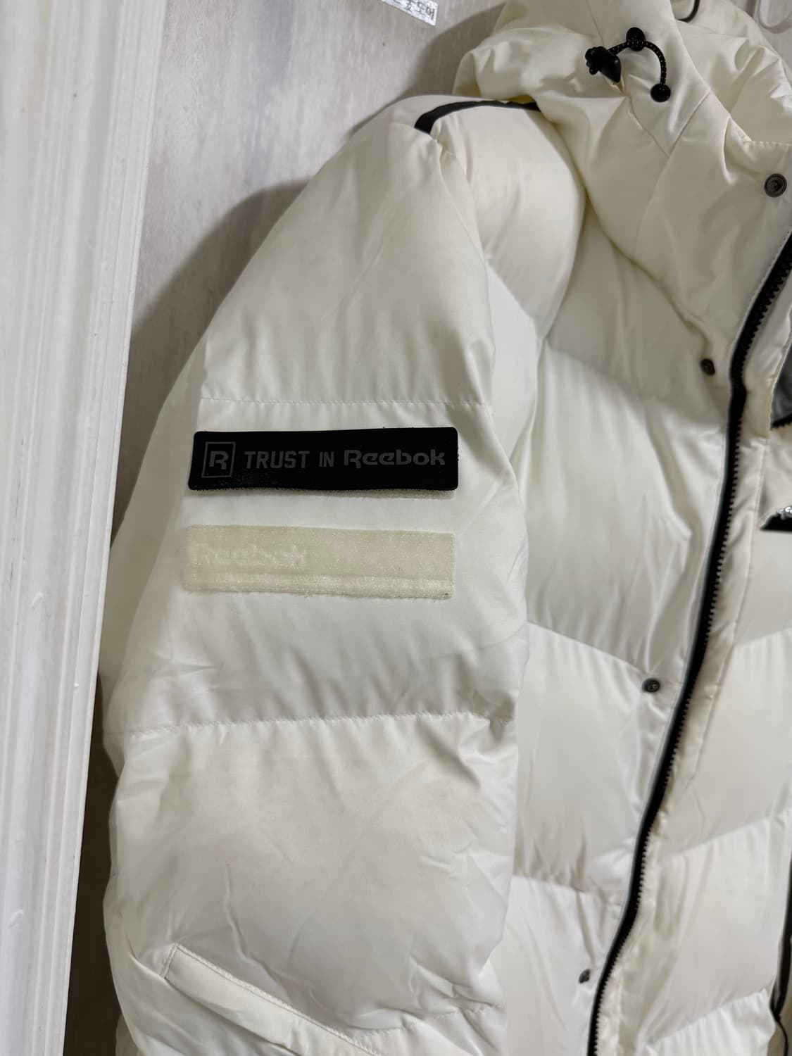 남성 xl / 리복 화이트  롱패딩 상품이미지3
