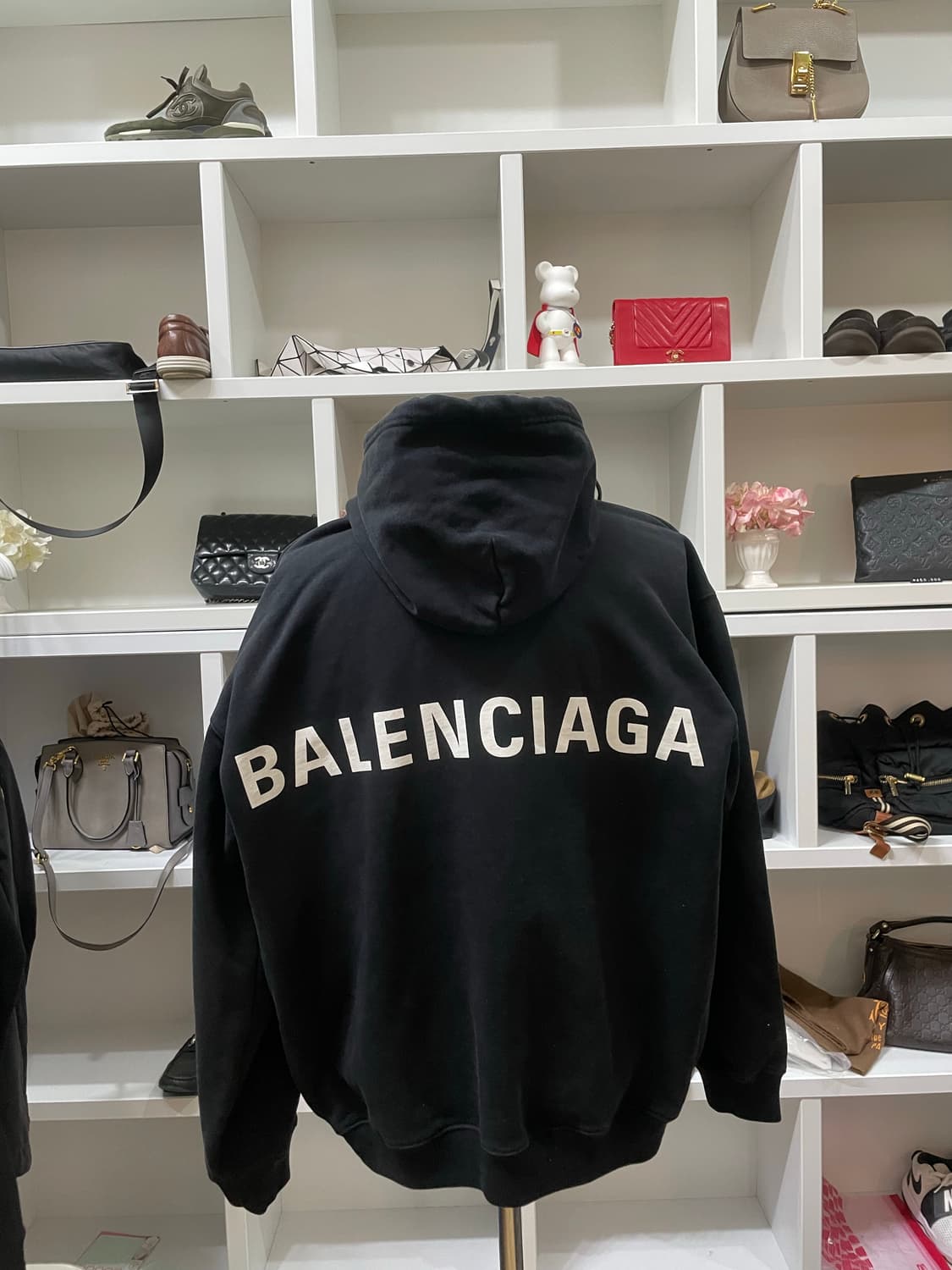 [새상품급,100-105] 발렌시아가 백로고 후드 상품이미지1