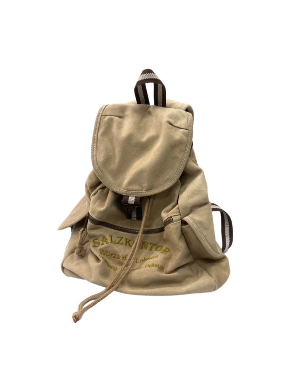 Vintage Beige Canvas Backpack 상품이미지1