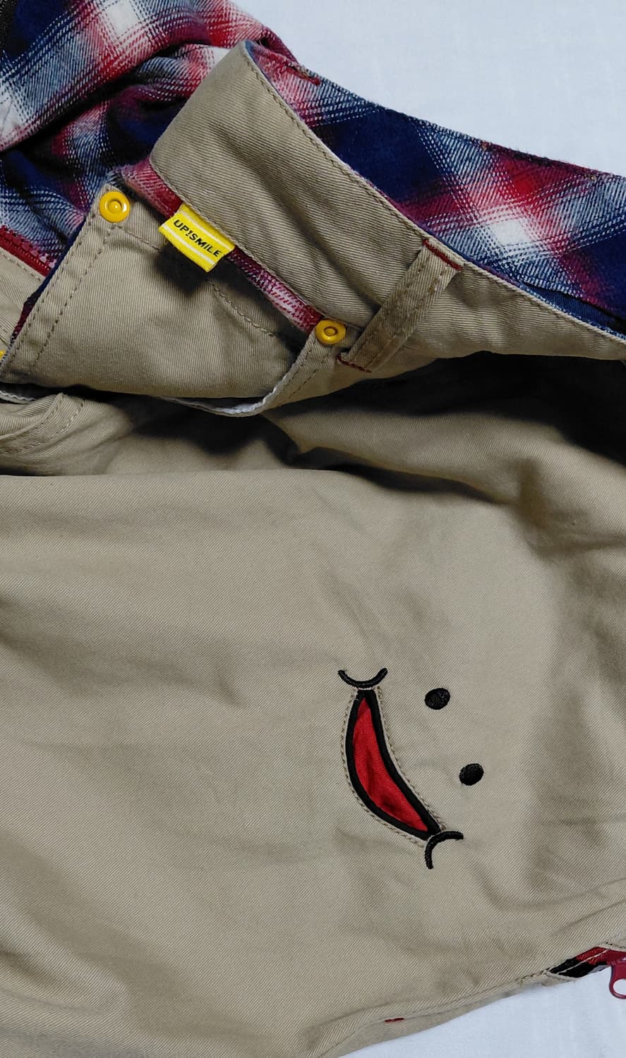 업스마일(UP!SMILE) 시그니처 지퍼 디테일 치노 팬츠 (79사이즈) 상품이미지10