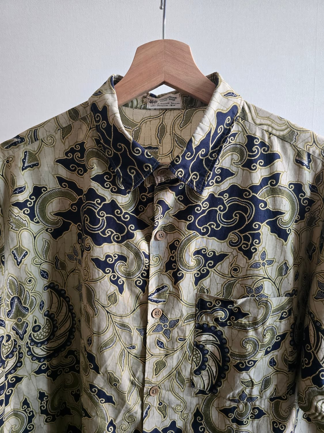 [Vintage] Pekalongan Batik 바틱 Half Shirt 상품이미지2