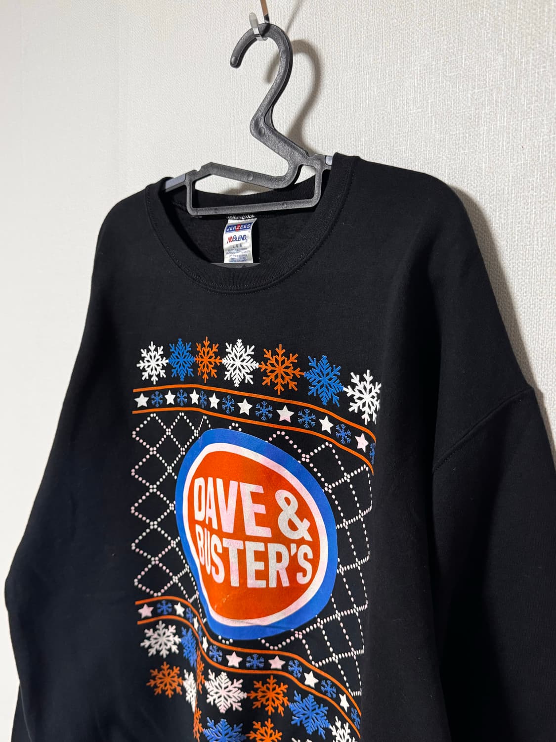 JERZEES 데이브 앤 버스터 검정 맨투맨 상품이미지1