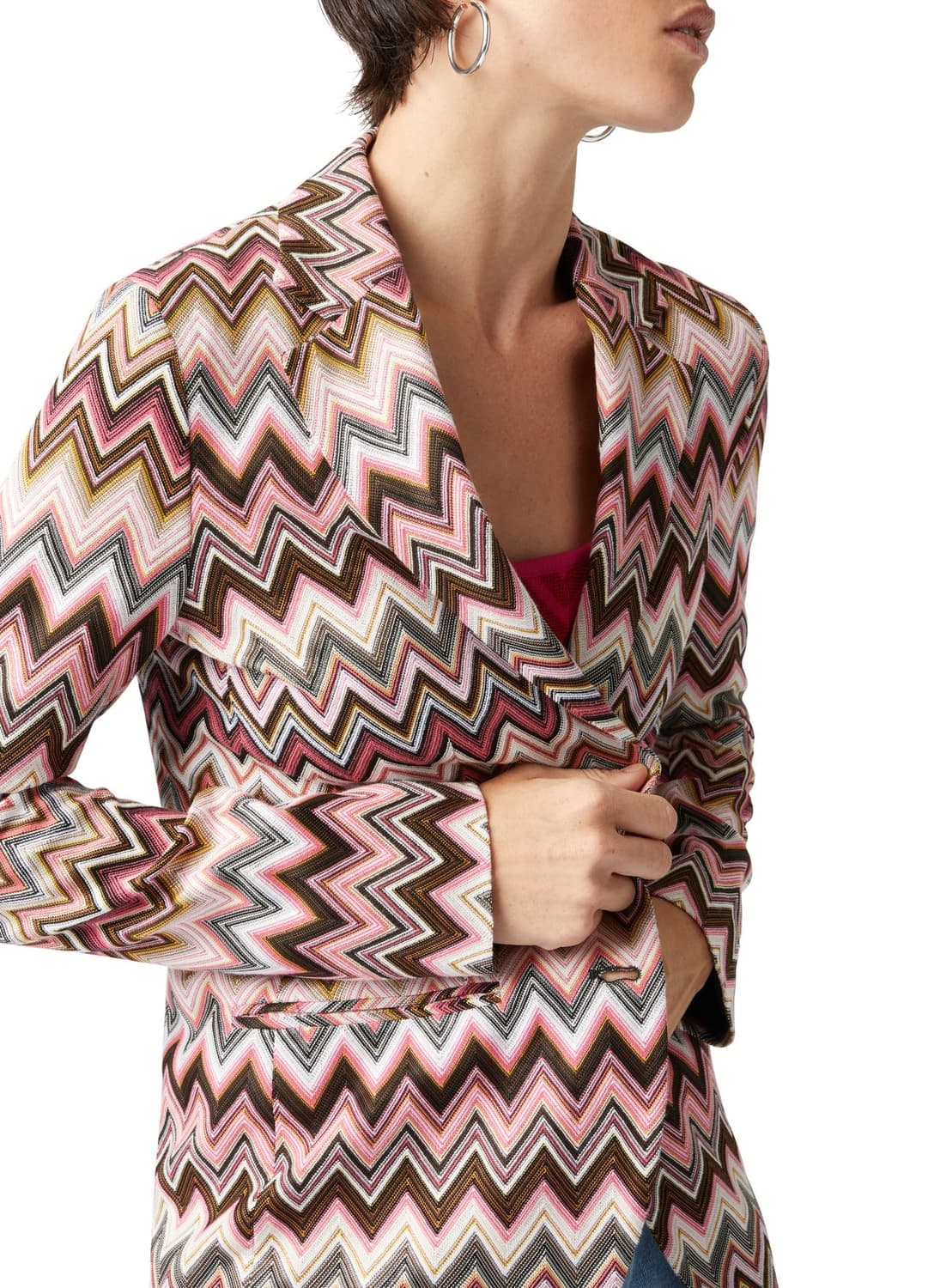 MISSONI 지그재그 레이온 블레이저 women 88 상품이미지2