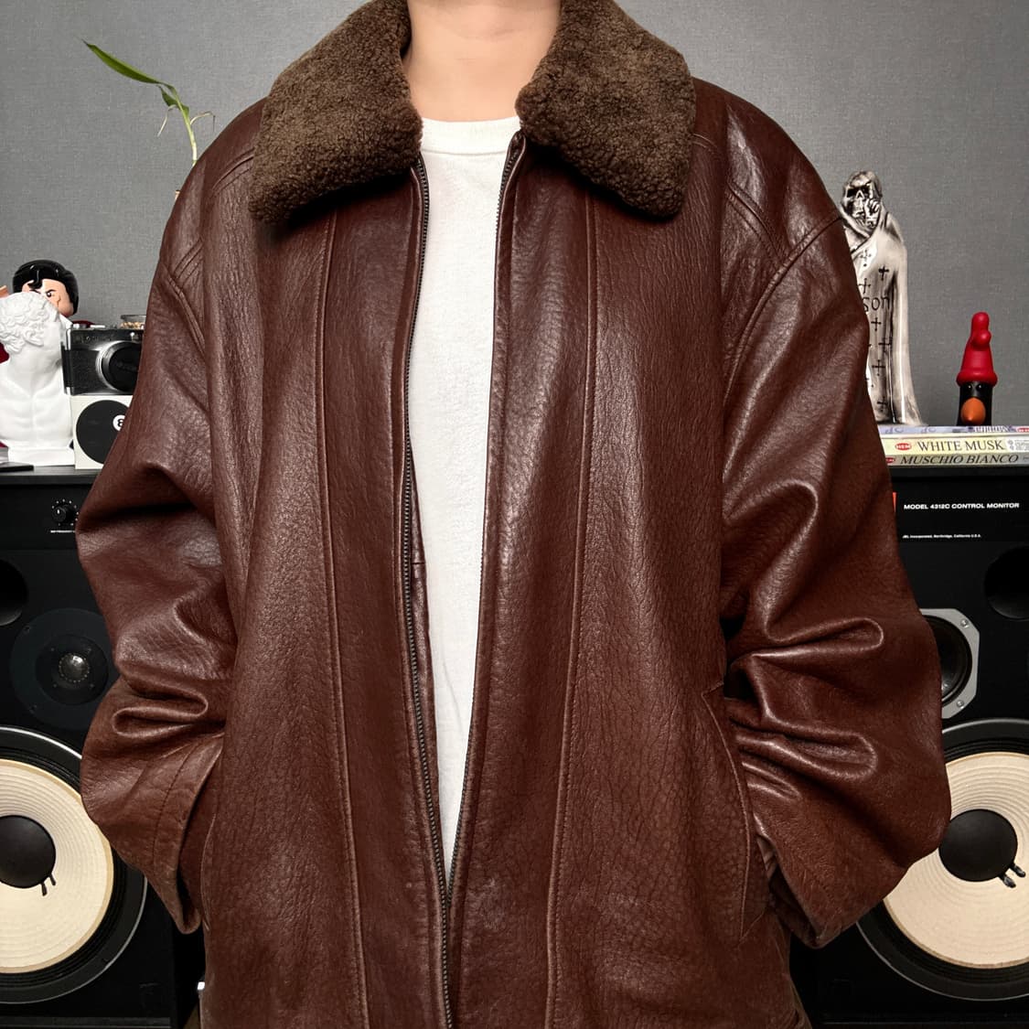 램스킨 양털카라자켓 상품이미지1