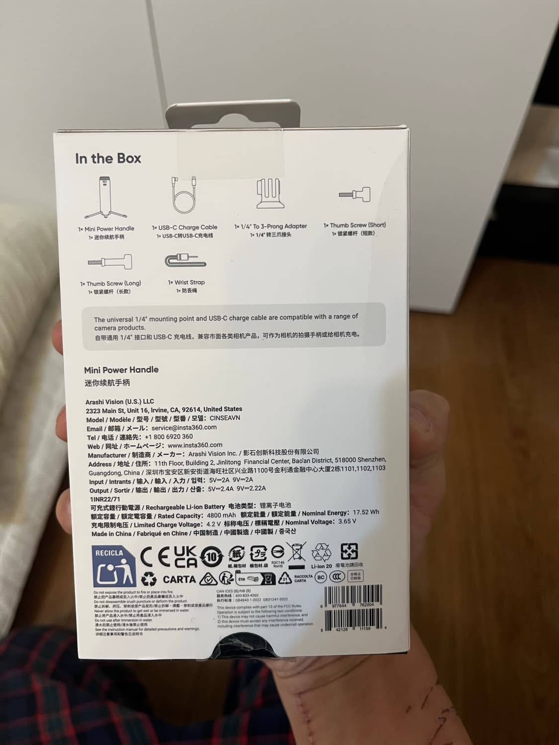 인스타360 미니 파워 핸들 팝니다 상품이미지2