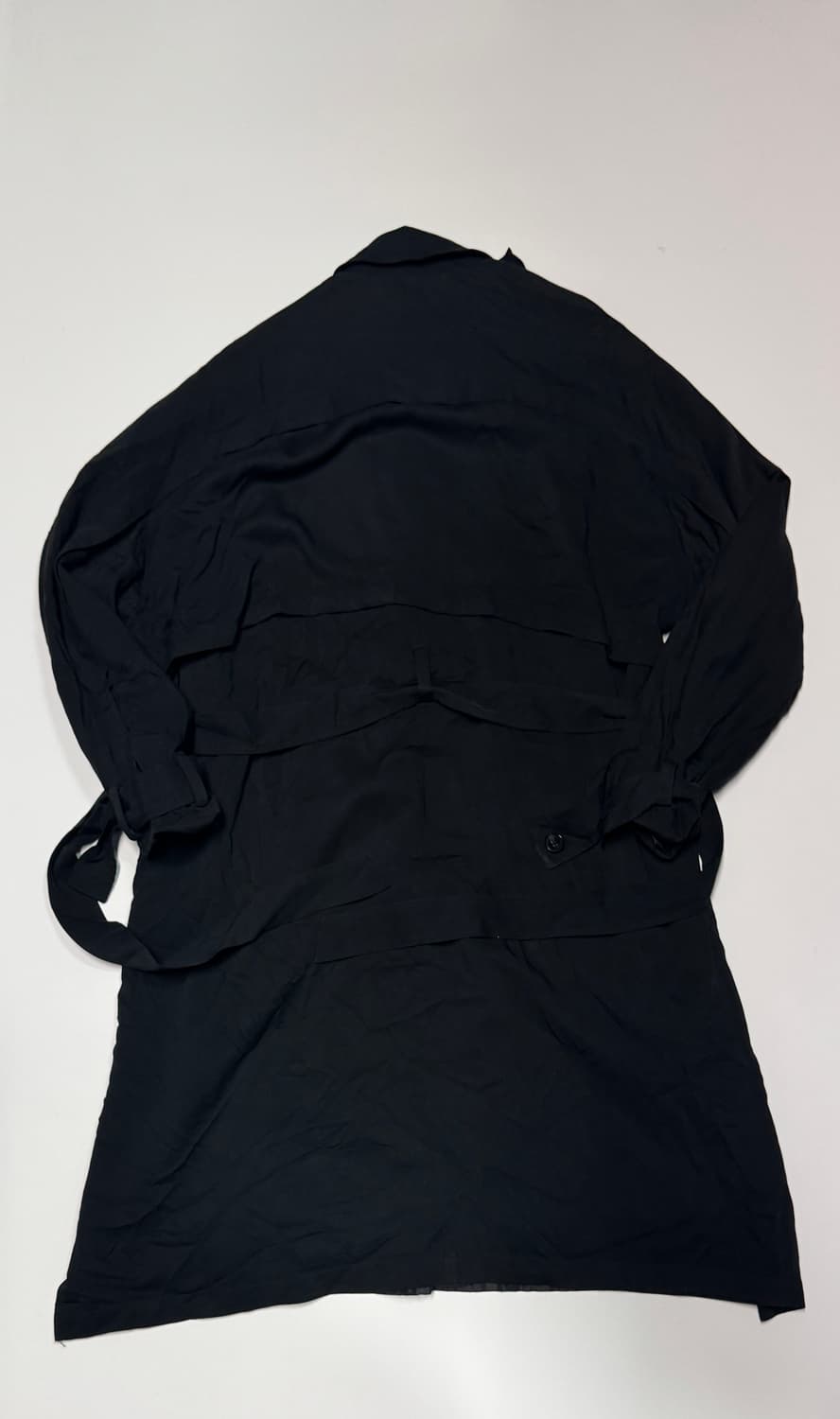 여성 톰보이 Tomboy 블랙 벨티드 트렌치코트 상품이미지4