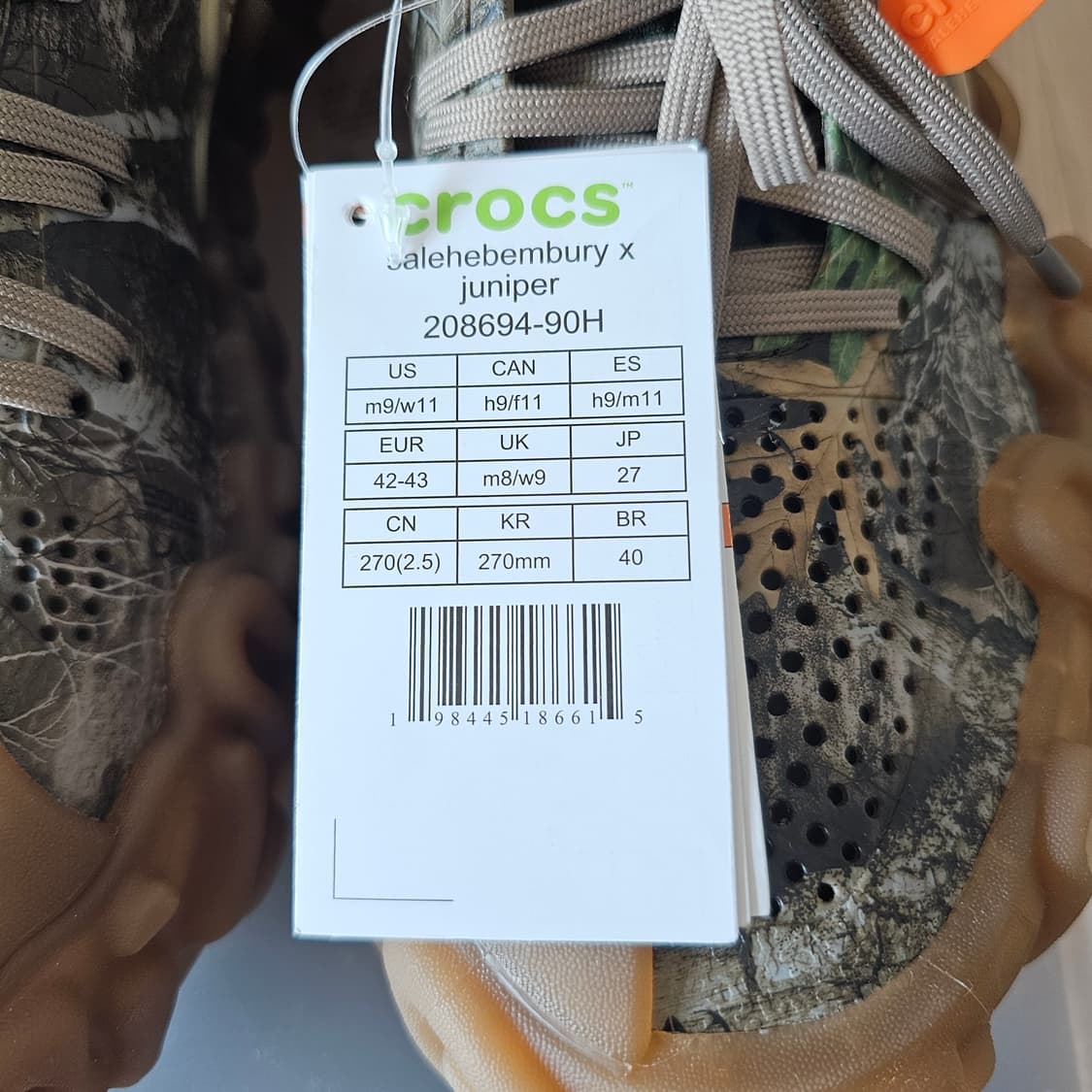270 새제품) 크록스 x 살레헤 벰버리 폴렉스 주니퍼 멀티 상품이미지5