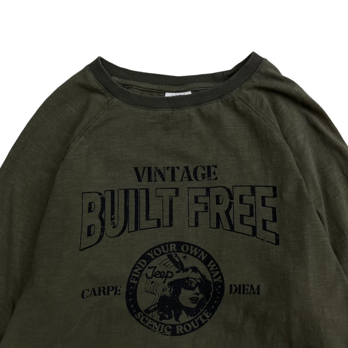 지프 프린팅 카키 롱슬리브 S 상품이미지4