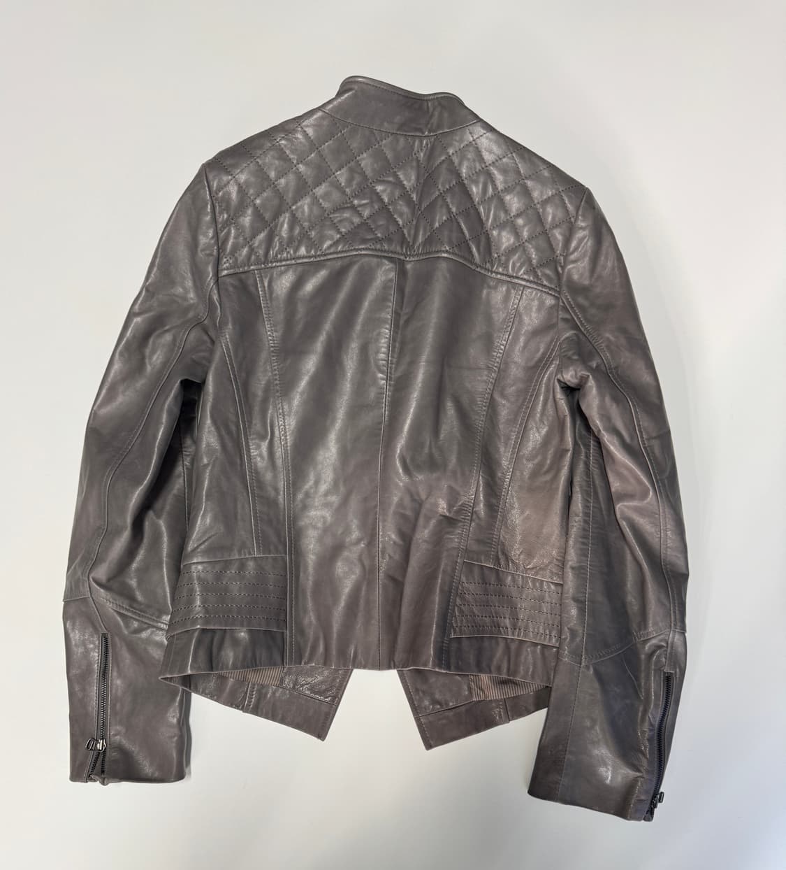 여성 이태리 빈티지 천연 양가죽 라이더 자켓 44 상품이미지2