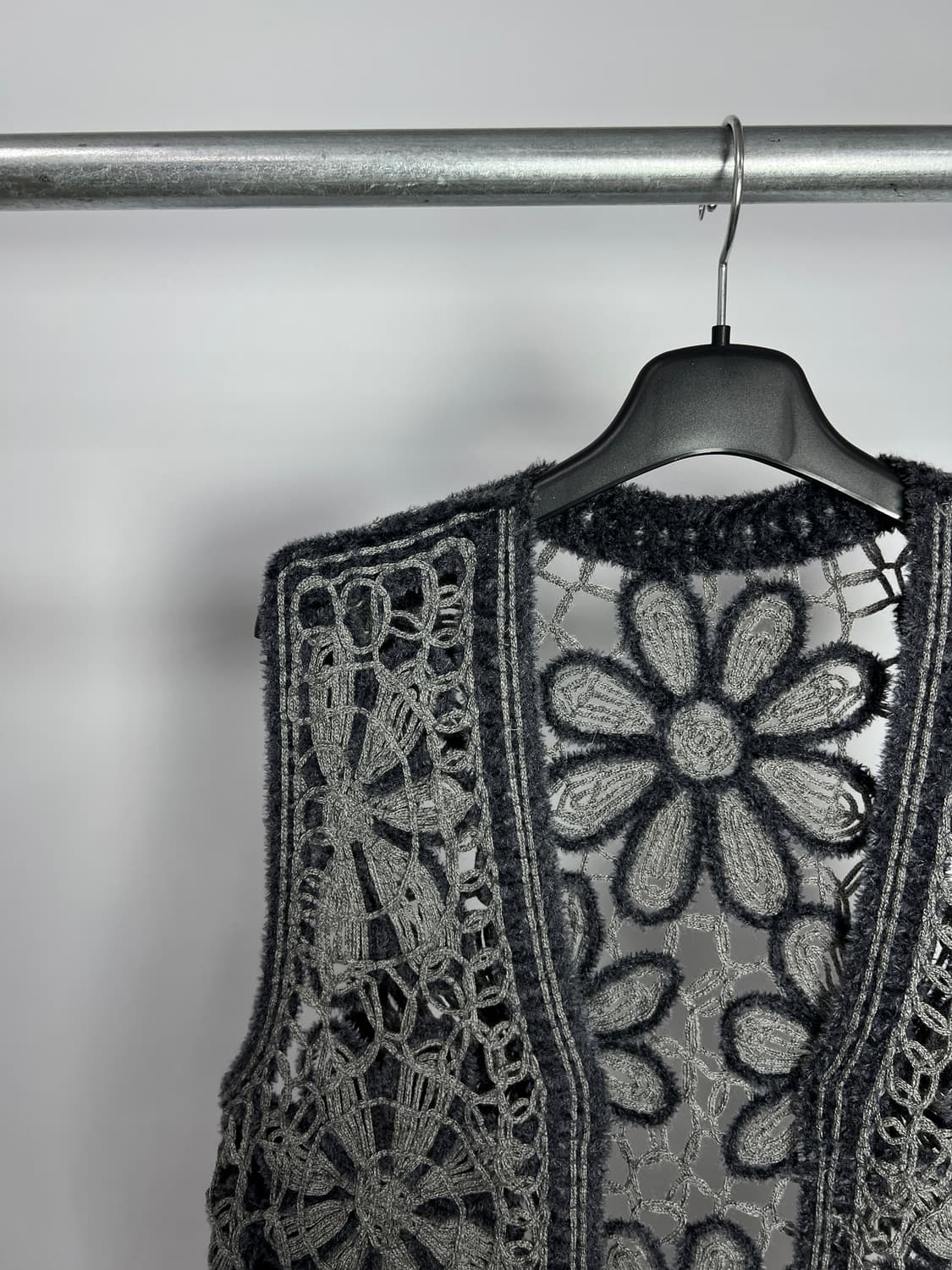 빈티지 크로쉐 니트 베스트 상품이미지2