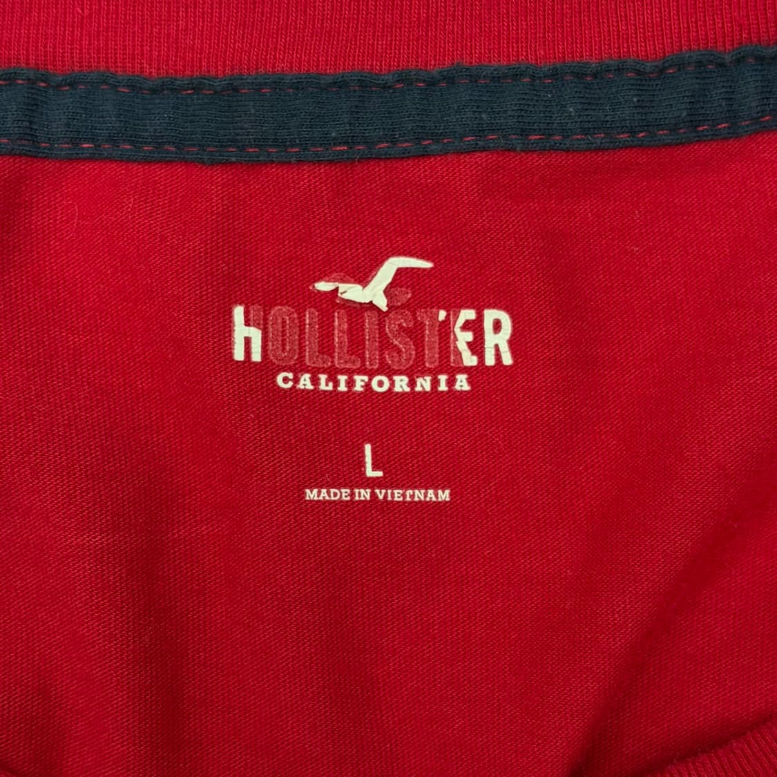 Hollister 홀리스터 컬러블록 긴팔 티셔츠 L 상품이미지5