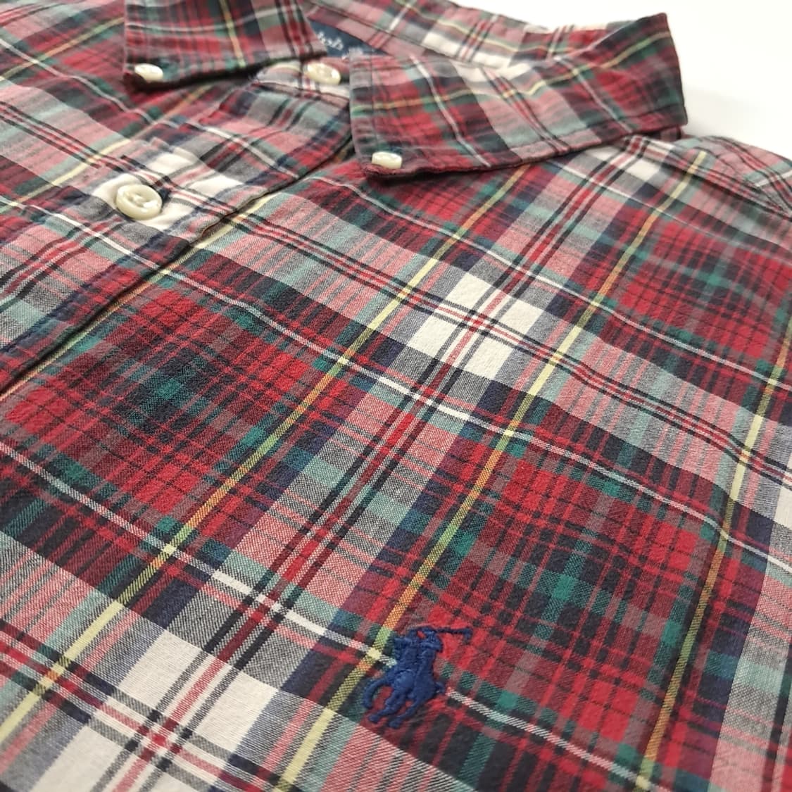 CJ189 2XL 폴로 인도판 클래식 마드라스체크 반팔 셔츠 남방 상품이미지4
