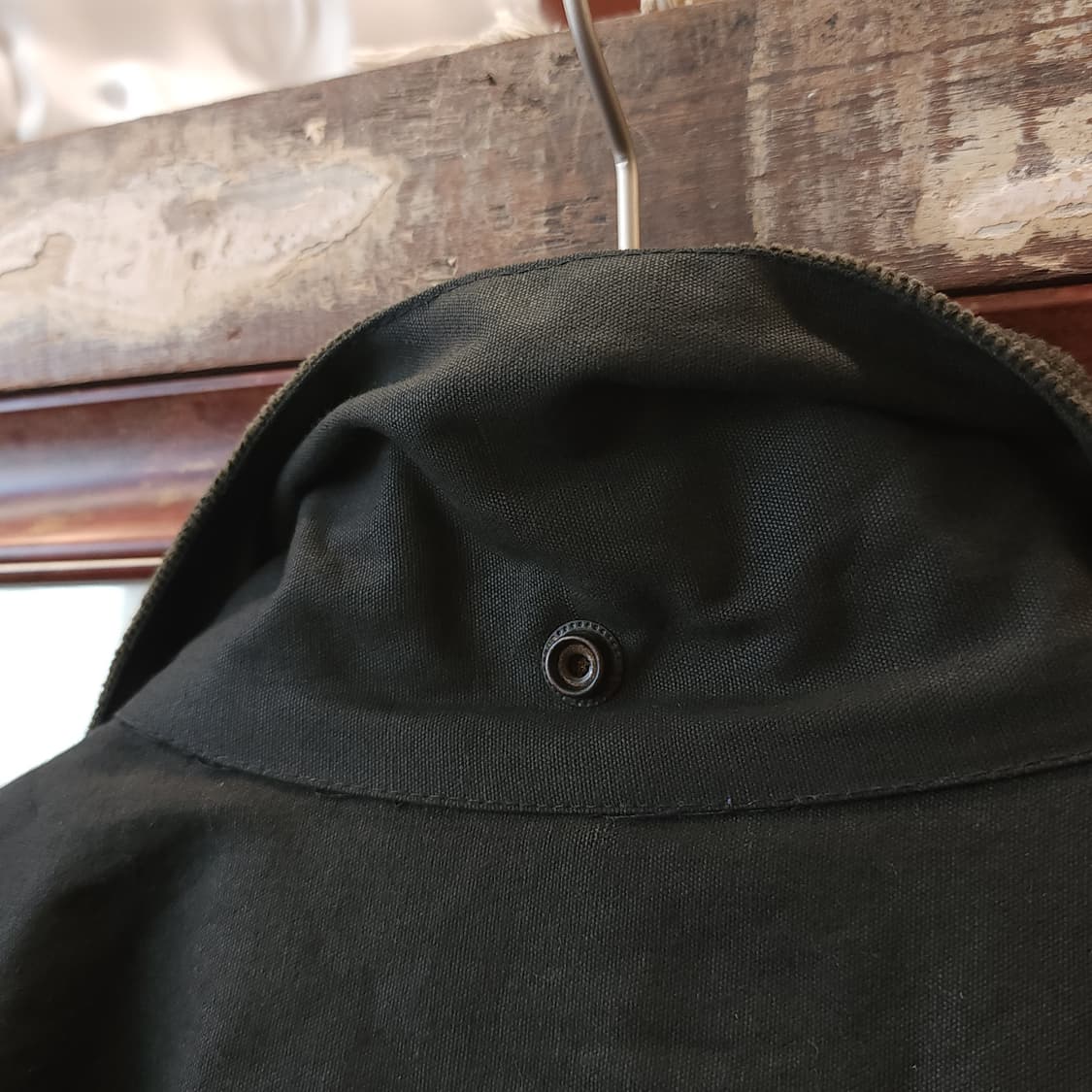 90s 잉글랜드 컨트리 왁스자켓 스톡맨 케이프 왁스코트 레인코트 그린xl 상품이미지9