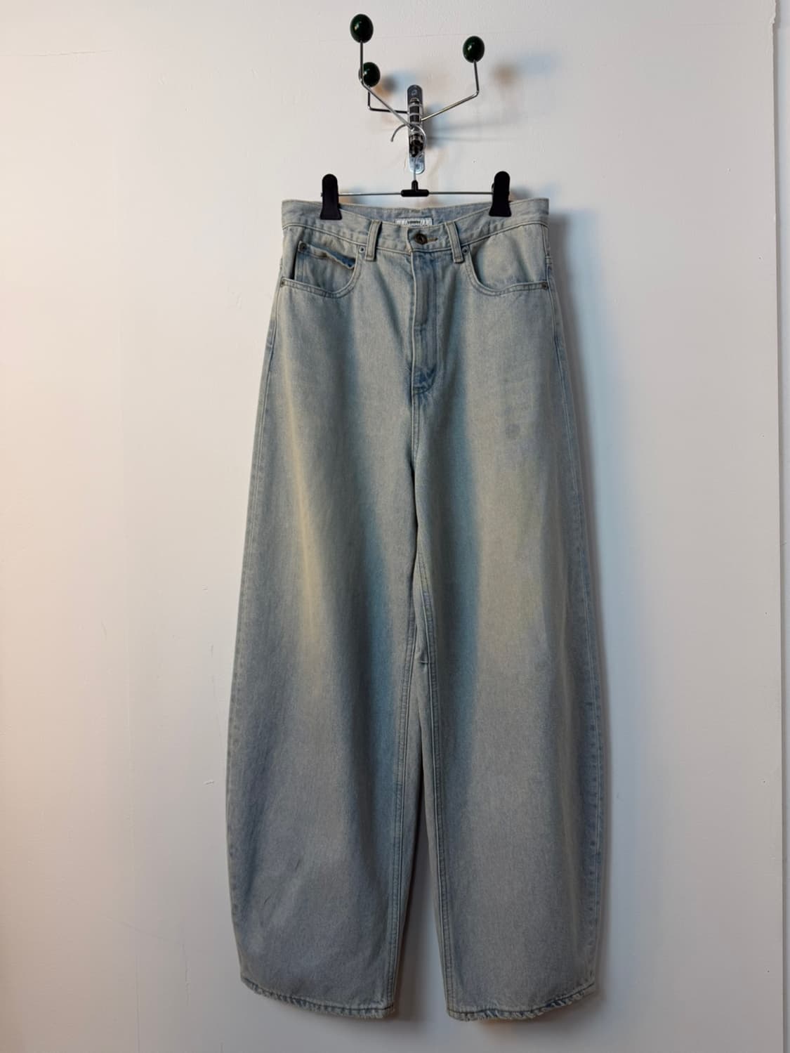 스튜디오스 세미 플레어 다이드 데님 팬츠 상품이미지2