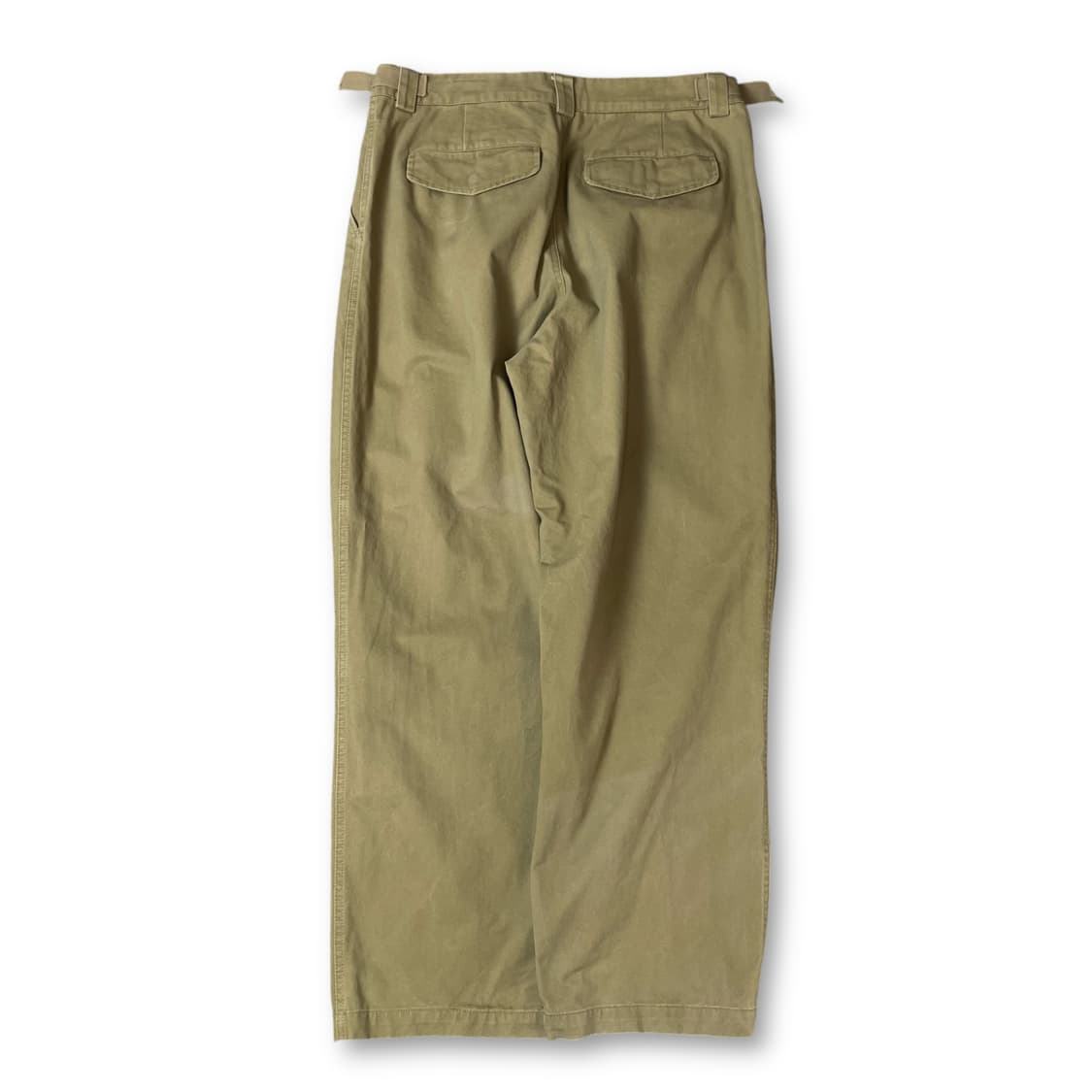 후브스 베이지 핀턱 와이드 데님 팬츠 상품이미지2