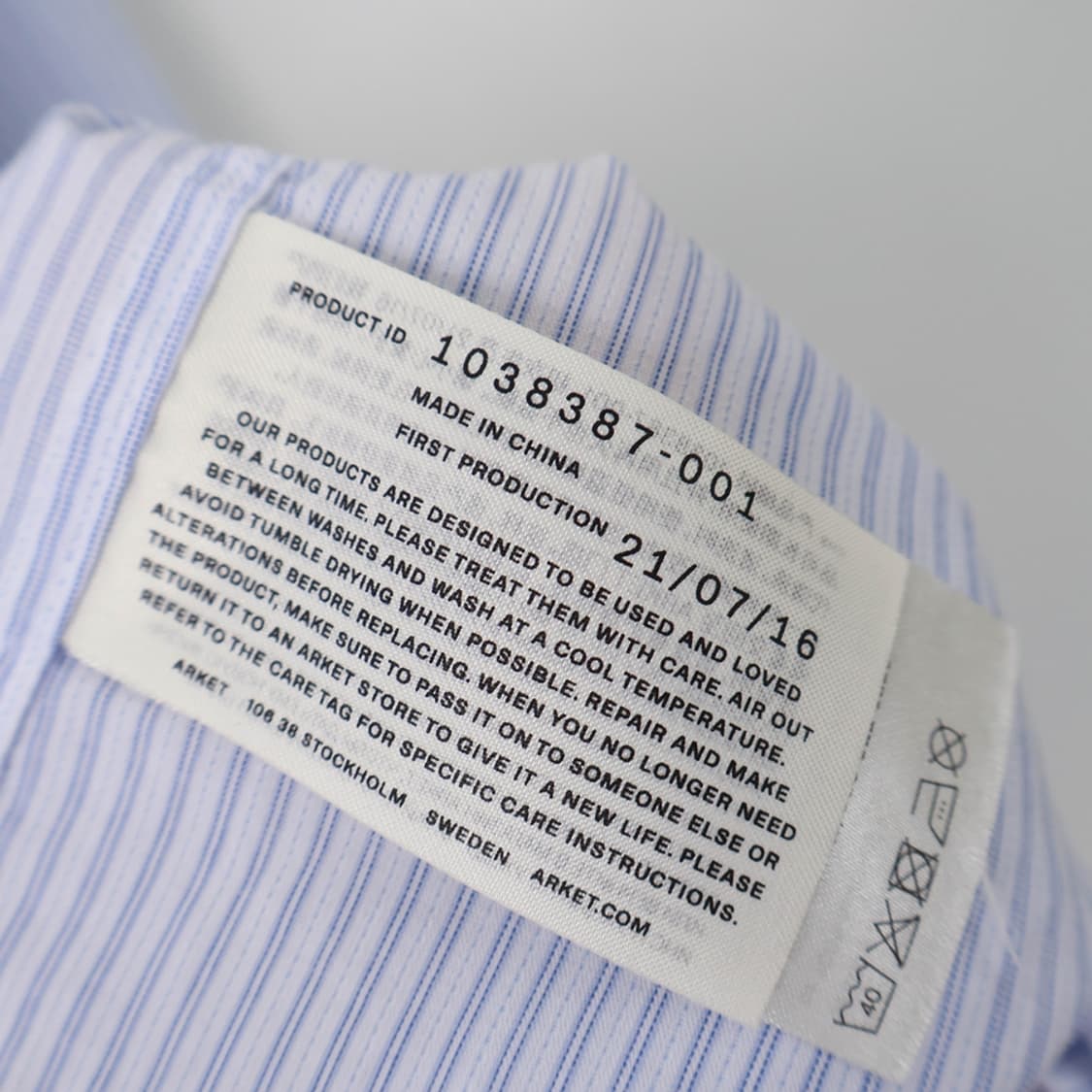 55/아르켓 스트라이프 셔츠 상품이미지7