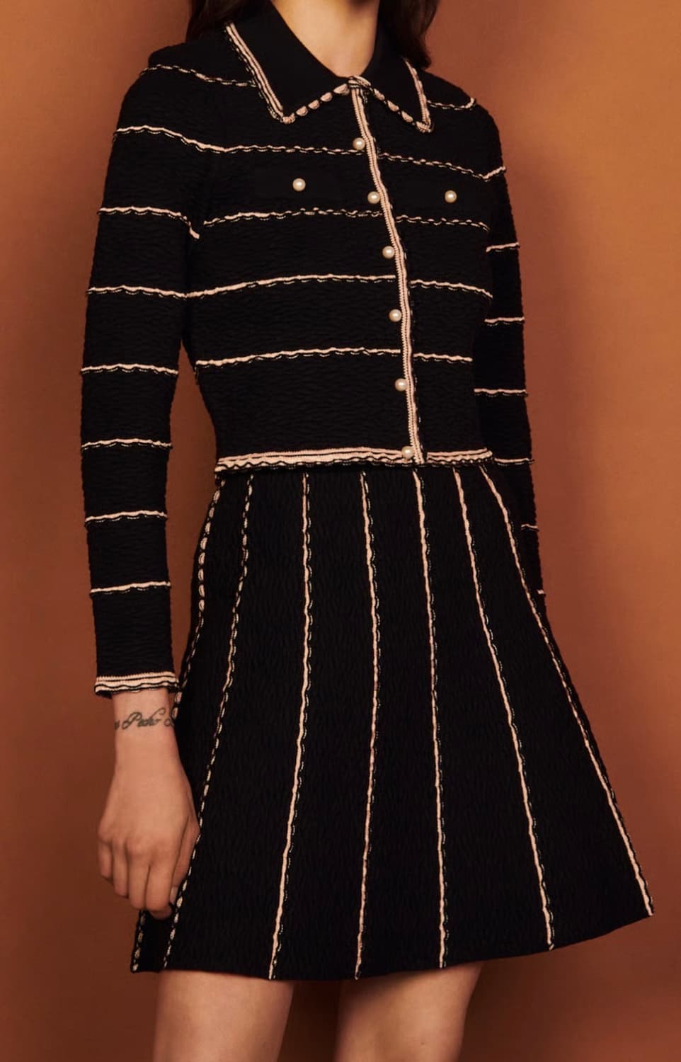 산드로 가디건 스커트 셋업  상품이미지1