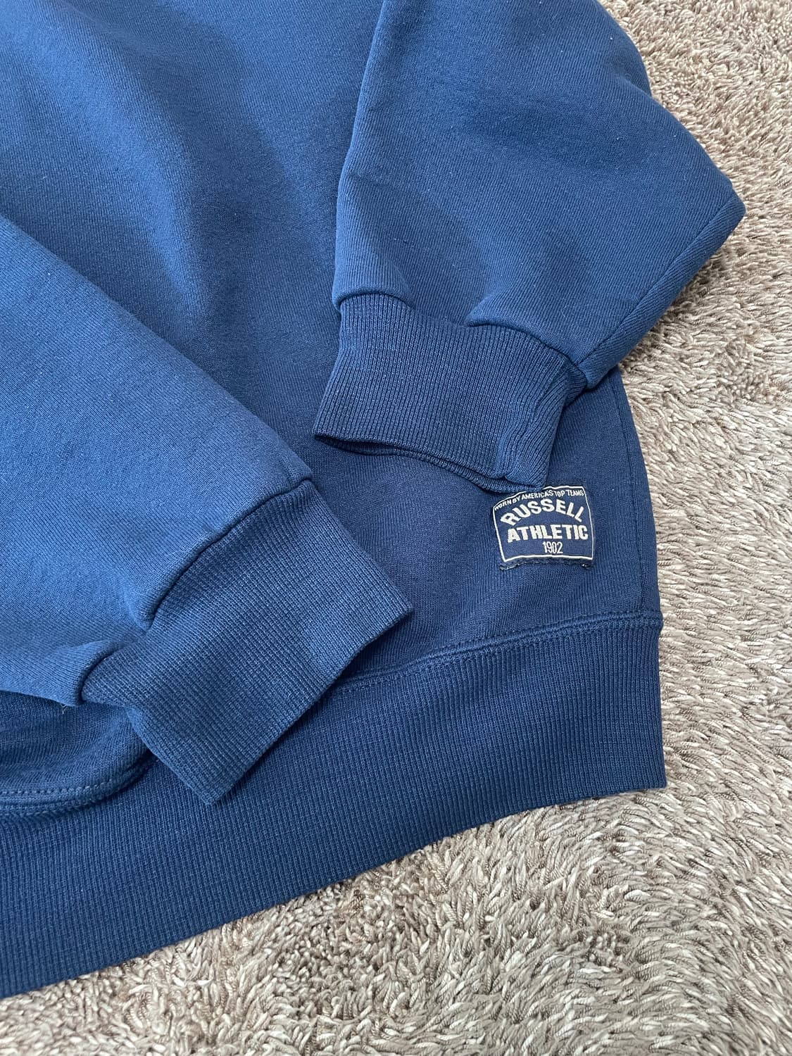 90s russell athletic half zip 러셀 반집업 스웻 상품이미지4