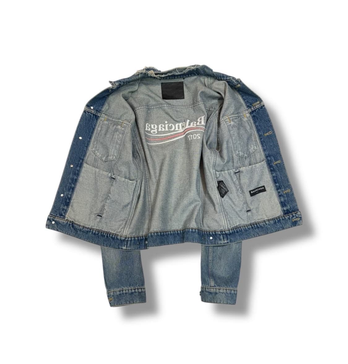 Balenciaga 2017 wave logo denim 상품이미지3