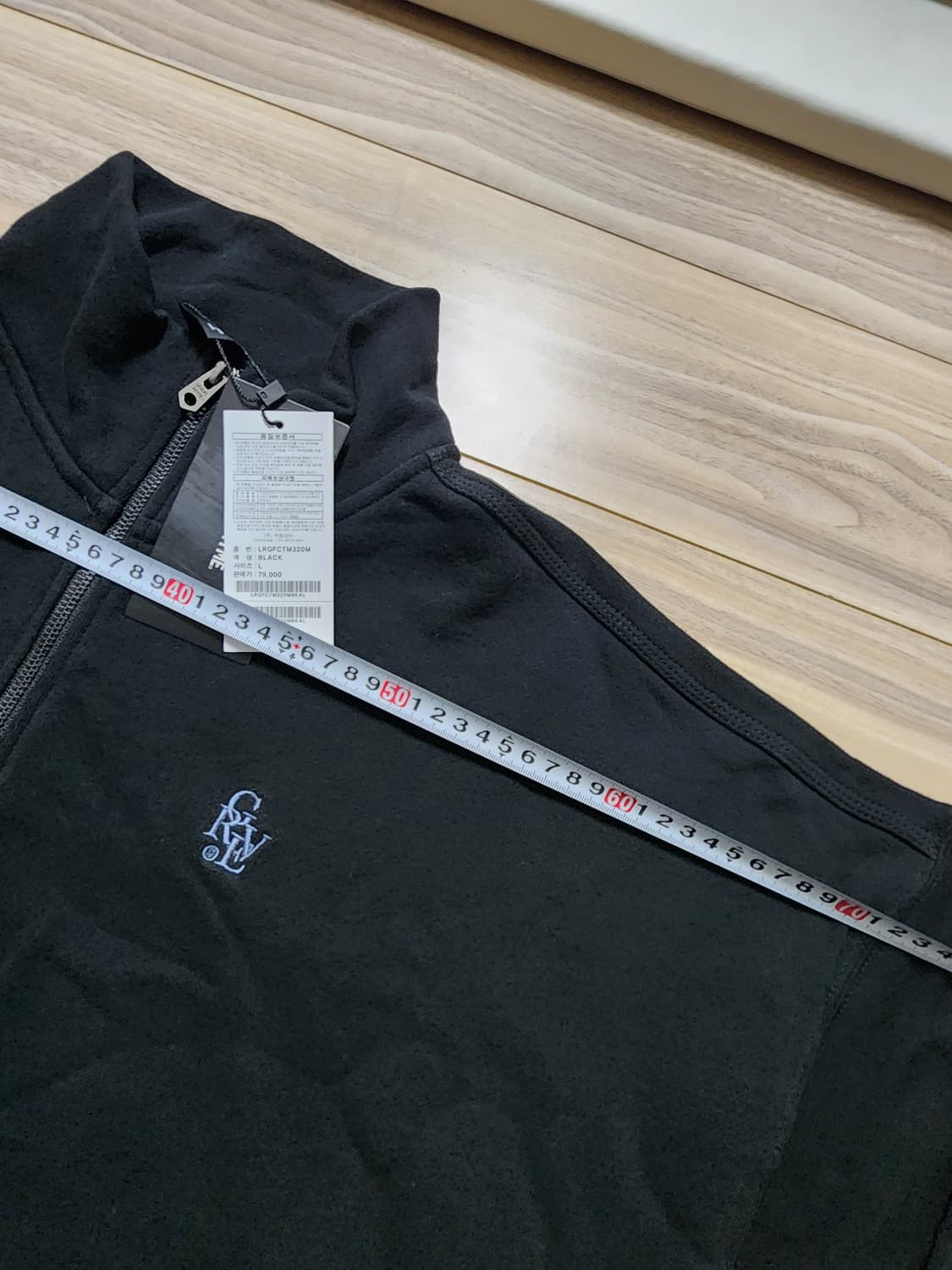 그루브라임오버핏하프집업맨투맨티셔츠L블랙 상품이미지8