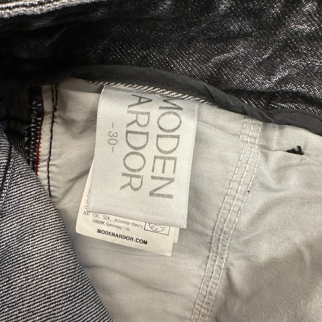 모덴아르더 뉴트로 투턱 와이드 데님팬츠 상품이미지6