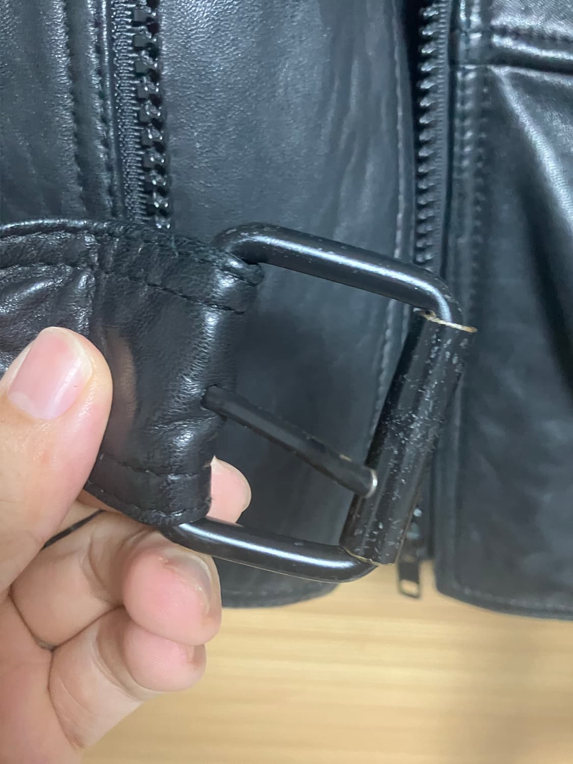 저스티스 모티브 양가죽자켓 상품이미지9